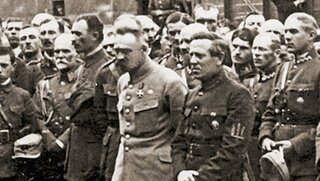 Józef Piłsudski i Symon Petlura w Stanisławowie, 1920 r.