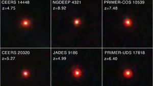 Miniatura: "To nie czarne dziury". Małe czerwone...