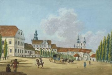 Poznań. Aleje Wilhelmowskie (obecne Aleje Karola Marcinkowskiego) w&nbsp;1798 roku