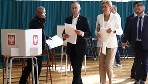 Miniatura: Andrzej Duda i Pierwsza Dama zagłosowali....