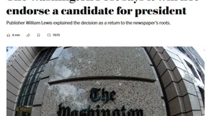 Miniatura: "The Washington Post" nie poprze żadnego z...