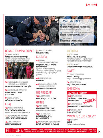 Spis treści najnowszego wydania "Do&nbsp;Rzeczy"