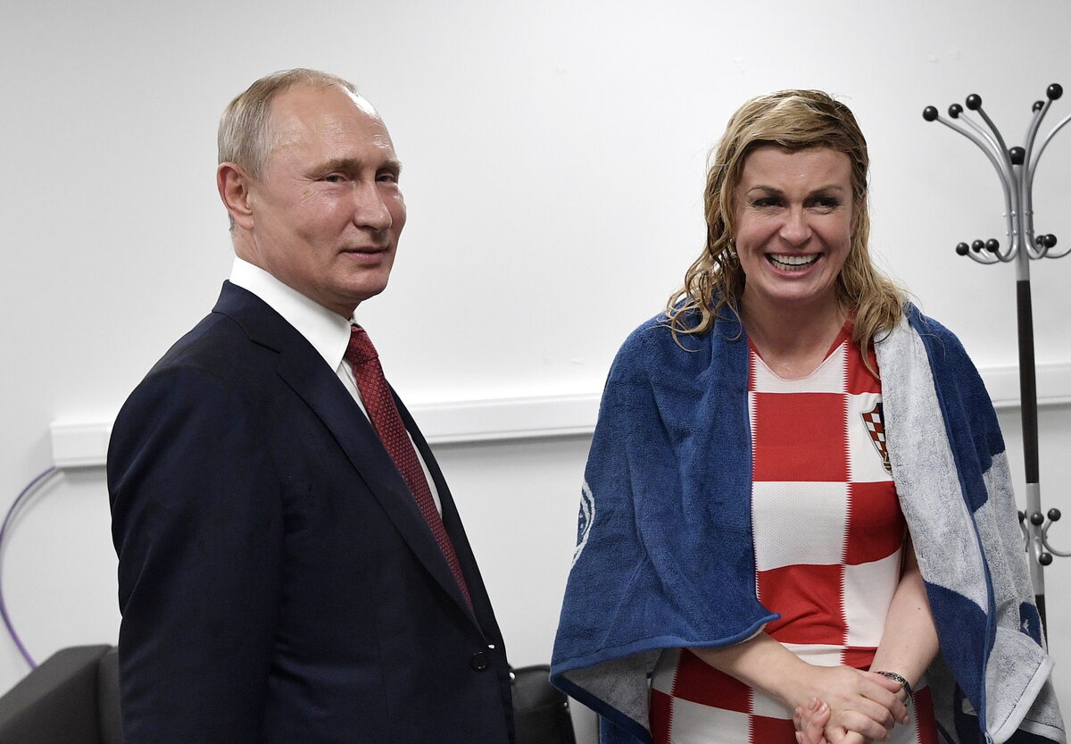 Władimir Putin i Kolinda Grabar-Kitarović 