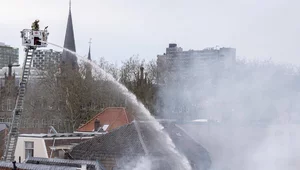 Miniatura: Seria eksplozji w Utrechcie. Wybuchł pożar