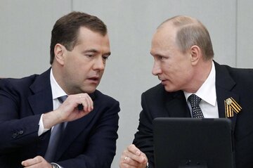 Dmitrij Miedwiediew i&nbsp;Władimir Putin