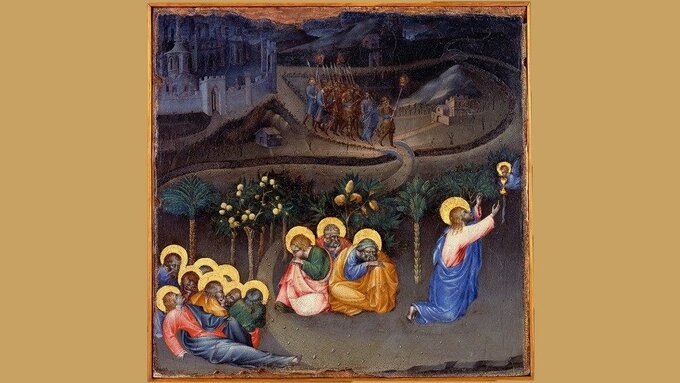 Giovanni di Paolo, Jezus w&nbsp;Ogrodzie Getsemani