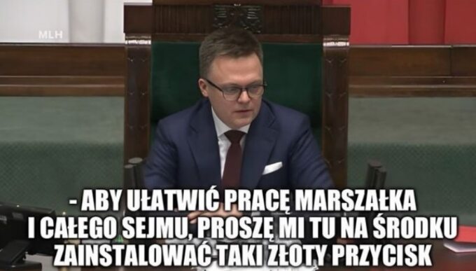 Memy po objęciu przez Szymona Hołownię funkcji marszałka Sejmu