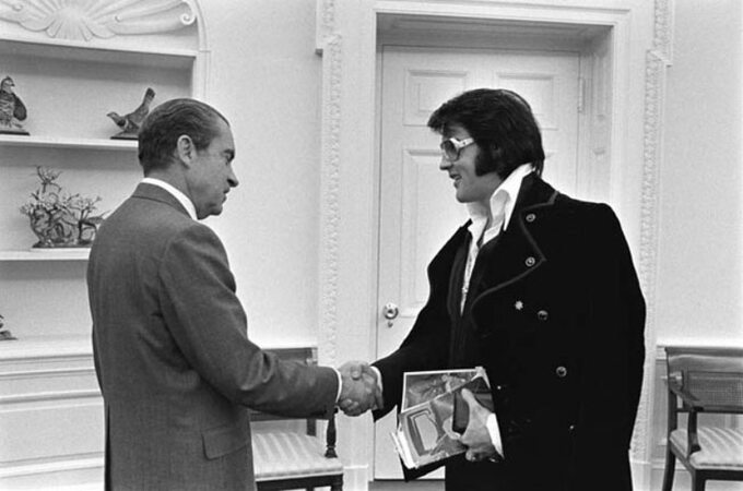 Richard Nixon i Elvis Presley; 21 grudnia 1970