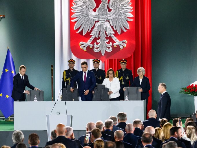 Gniezno, 25.04.2025. Uroczyste Zgromadzenie Posłów i Senatorów z okazji 1000. rocznicy koronacji Bolesława Chrobrego