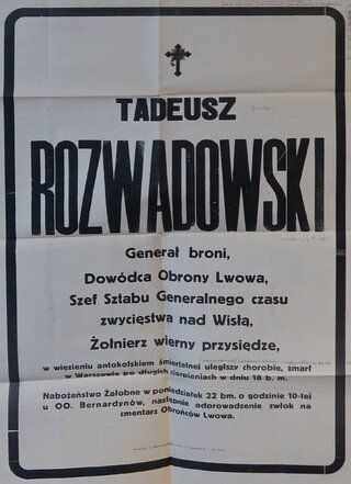 Gen. Tadeusz Rozwadowski -&nbsp;nekrolog