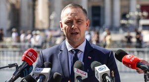 Miniatura: Prezydenta zapytano, czy pierwszy miesiąc...
