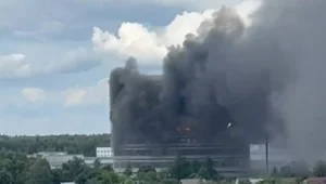 Miniatura: Potężny pożar pod Moskwą. Ludzie skakali z...