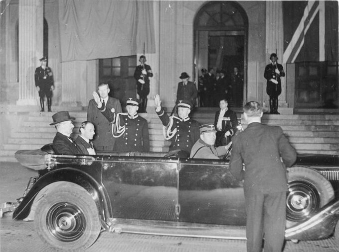 Przybycie na konferencję w Monachium. 29 września 1938