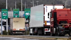 Miniatura: Polscy kierowcy ciężarówek utknęli....