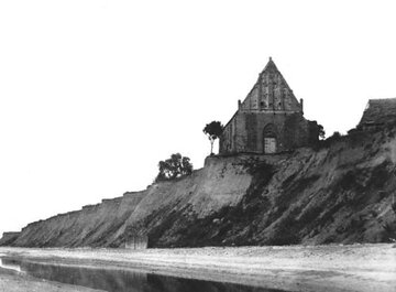 Kości&oacute;ł w&nbsp;Trzęsaczu, 1870&nbsp;r.