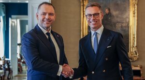 Miniatura: Nawrocki w Helsinkach. Spotkał się z...