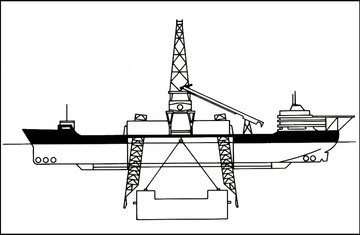 Schemat budowy Glomar Explorera
