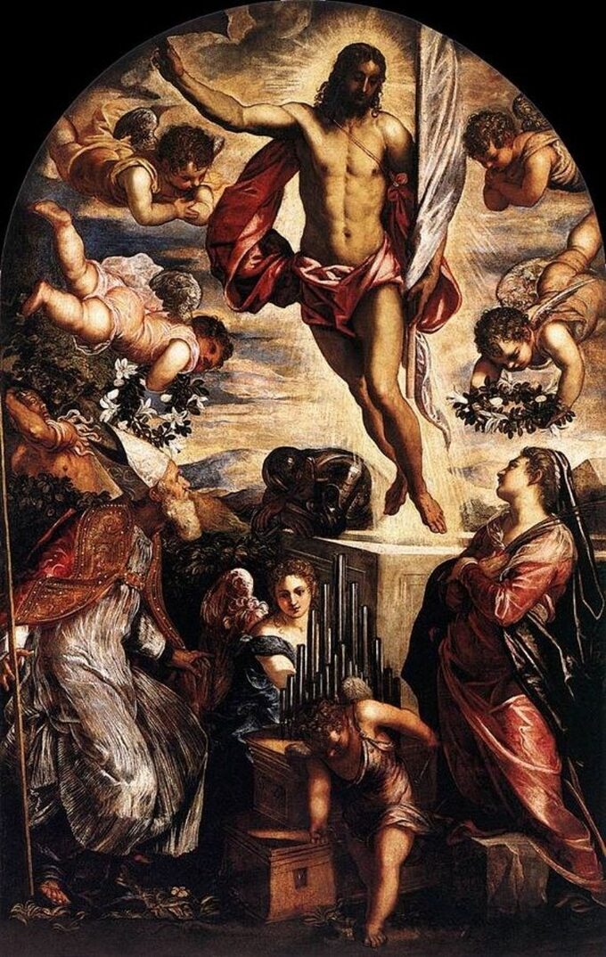 Zmartwychwstanie Jezusa, mal. Jacopo Tintoretto