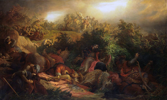 „Bitwa pod Mohaczem”. Autor: Bertalan Székely