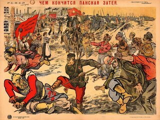 "Oto czym kończą się pańskie pomysły" &ndash; sowiecki plakat propagandowy z&nbsp;1920