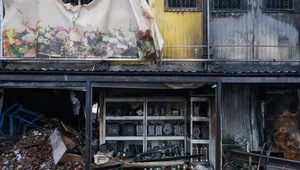 Miniatura: Pożar targowiska w Warszawie. Zatrzymano...