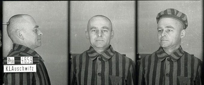 Witold Pilecki w Auschwitz, zdjęcie obozowe