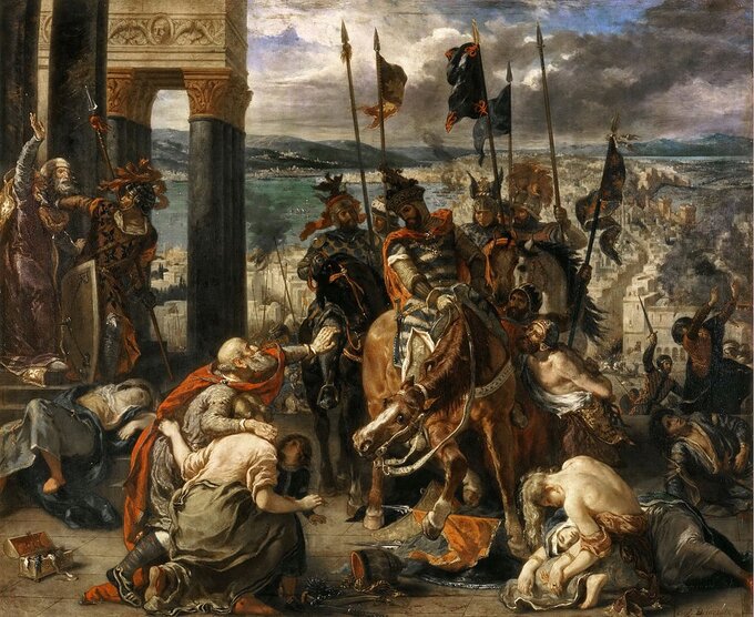 Wejście krzyżowców do Konstantynopola, obraz Eugène Delacroix