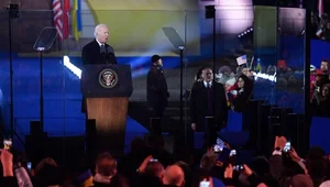 Miniatura: Podczas przemówienia Biden zwrócił się do...