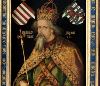 Portret cesarza Zygmunta, namalowany przez Albrechta D&uuml;rera po&nbsp;śmierci cesarza