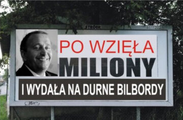Akcja billboardowa PO - memy 