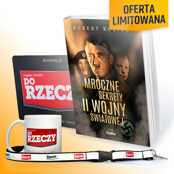 Dwuletni pakiet subskrypcji: Do Rzeczy + Historia Do Rzeczy wraz z gadżetami Do Rzeczy i książką Kubek, smycz, podkładka pod mysz „Do Rzeczy” oraz książka „Mroczne sekrety II wojny światowej”