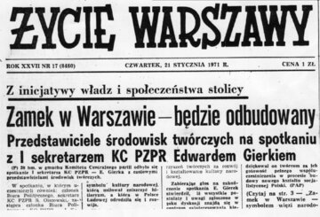Informacja o decyzji BP KZ PZPR, I 1971 