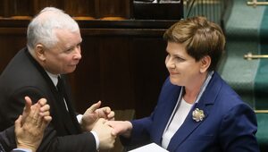Miniatura: Wystąpienie Szydło i Kaczyńskiego, rząd o...
