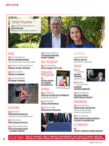 SPIS TREŚCI "Do&nbsp;Rzeczy" nr 7