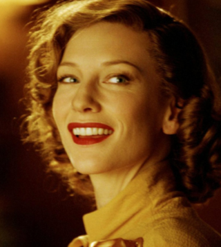 Cate Blanchett jako Katharine Hepburn w&nbsp;filmie "Aviator"