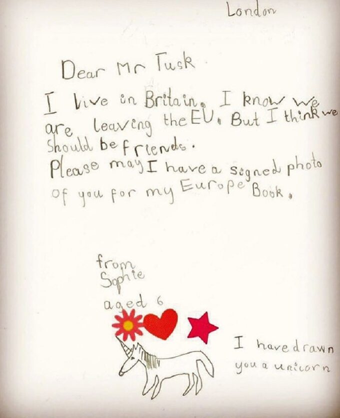 "Powinniśmy zostać przyjaciółmi". Wzruszający list 6-latki do Donalda Tuska