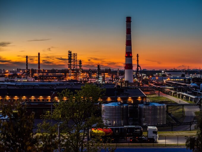 Rafineria w Moskwie