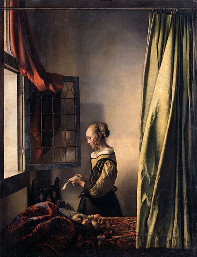 J. Vermeer, Dziewczyna czytająca list