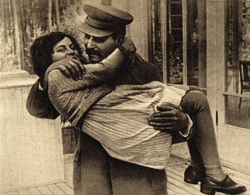 Mała Swietłana z&nbsp;ojcem, 1935 rok
