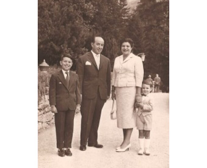 Henoch Meiteles z rodziną, Monachium około 1957 r.