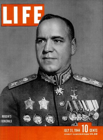 Gieorgij Żukow na&nbsp;okładce magazynu "Life", 1944&nbsp;r. Fot. Time Inc.; photograph by&nbsp;Gregory Weil