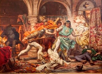 Jan Matejko, Śmierć kr&oacute;la Przemysła II