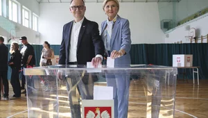 Miniatura: Para prezydencka oddała głos w wyborach....