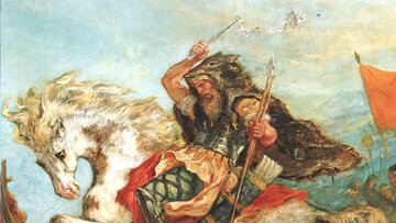 Attyla na&nbsp;obrazie Eug&egrave;ne'a Delacroix