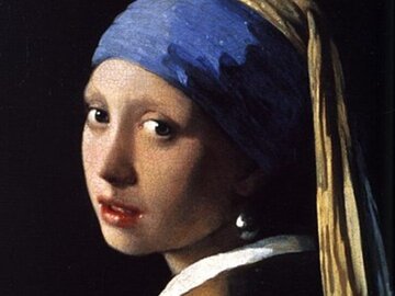 J. Vermeer, Dziewczyna z&nbsp;perłą (fragment)