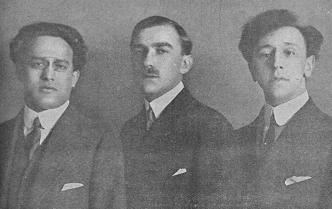 Grzegorz Fitelberg, Karol Szymanowski, Artur Rubinstein (1912)