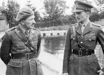 Gen. Stanisław Sosabowski (z lewej) i&nbsp;gen. Frederick Browning
