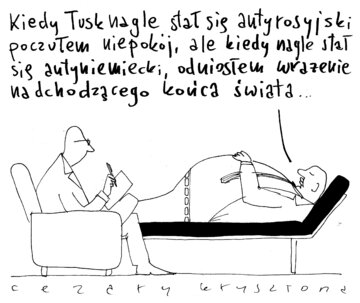 Rysunek Cezarego Krysztopy dla&nbsp;portalu DoRzeczy.pl