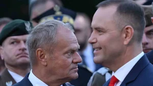 Miniatura: Tusk skomentował wywiad Nawrockiego. "No,...