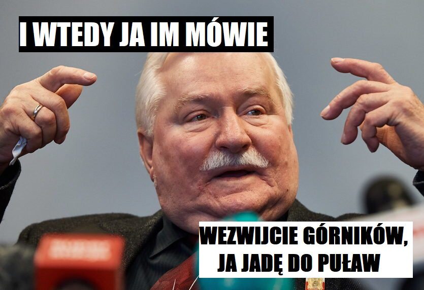 Lech Wałęsa w Sejmie. Memy 
